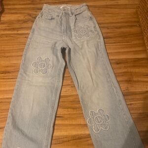 PacSun  90’s boyfriend flower jeans